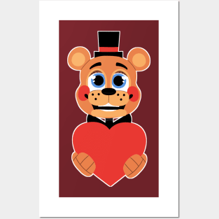 Toy Freddy Valentine - Five Nights at Freddy's 2 Posters and Art